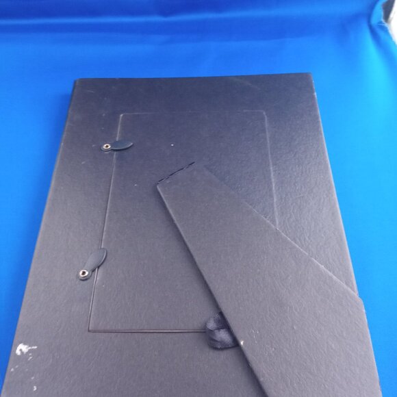 Pier 1 Imports glass tile picture frame 4'' X 6'' black purple orange - Picture 4 of 5